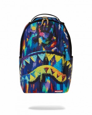 Multicolor Men's Sprayground A.I.8 African Intelligence Backpacks | QCNB09378