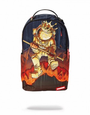 Multicolor Men's Sprayground Astronaut Meteor Shark Backpacks | TJCN03916