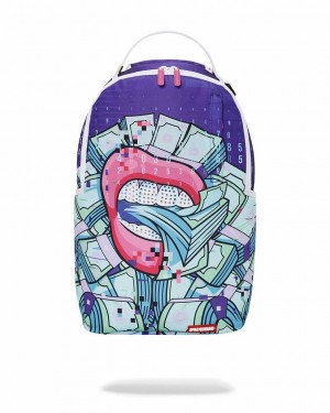 Multicolor Men's Sprayground Breakfa$t Backpacks | CGVR65297