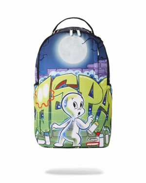 Multicolor Men's Sprayground Casper Graff Nights Backpacks | DRBV75924