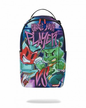 Multicolor Men's Sprayground Choose Your Player Backpacks | XMTO50398