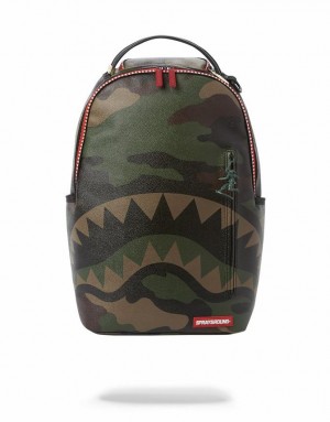 Multicolor Men's Sprayground Commando Backpacks | GPYZ84936