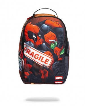 Multicolor Men's Sprayground Deadpool Overnight Express Backpacks | QKNE79124