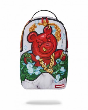 Multicolor Men's Sprayground Diablo Money Dip Backpacks | CQFN89241