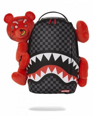 Multicolor Men's Sprayground Diablo Plush Wraparound Backpacks | HQPY13502