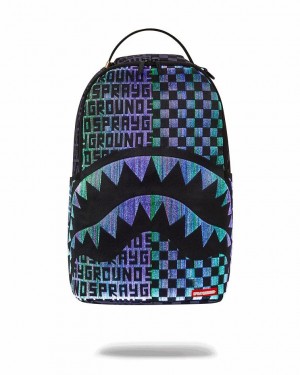 Multicolor Men's Sprayground Fiber Optic Lightshow Backpacks | QJYP06547