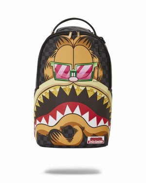 Multicolor Men's Sprayground Garfield Grills Backpacks | RFGO72365