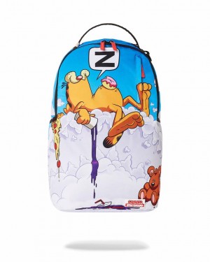 Multicolor Men's Sprayground Garfield Sleeping Kitty Backpacks | WKOV80376