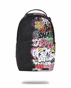 Multicolor Men's Sprayground Half Graff Night Backpacks | TFGV17905