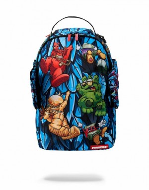 Multicolor Men's Sprayground Hang In There Backpacks | FSPE63801