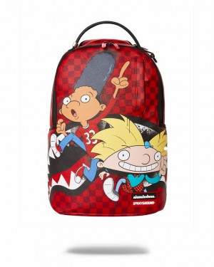 Multicolor Men's Sprayground Hey Arnold Backpacks | ROMY01249