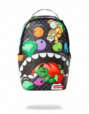 Multicolor Men's Sprayground House Of Madness Backpacks | MYAL60945