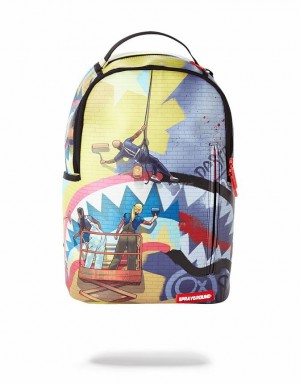 Multicolor Men's Sprayground Midnight Run Backpacks | QAWT25048