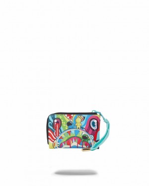 Multicolor Men's Sprayground Mind Trip Wallets | EPHY14759