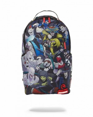 Multicolor Men's Sprayground Mortal Kombat Backpacks | FHIA61234