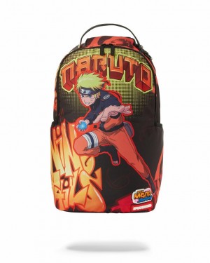 Multicolor Men's Sprayground Naruto Backpacks | IAOQ82143