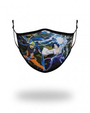 Multicolor Men's Sprayground Naruto Vs Sasuke Face Masks | EAZN21304