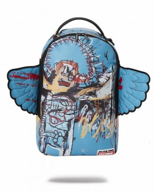 Multicolor Men's Sprayground Official Basquiat Backpacks | IHCS01769