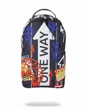 Multicolor Men's Sprayground On My Way Up Backpacks | BJVX61425