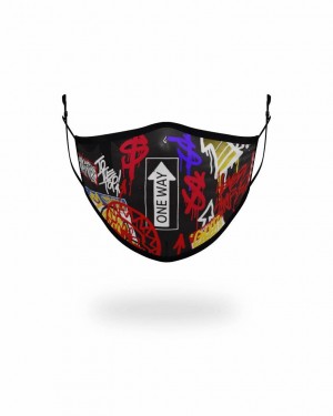 Multicolor Men's Sprayground One Way Face Masks | VYKB91820