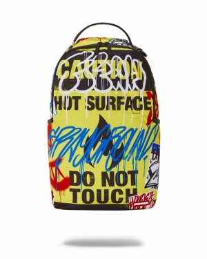 Multicolor Men's Sprayground Pay No Attention Backpacks | SLUT70612