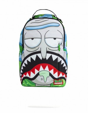 Multicolor Men's Sprayground Rick Shark Backpacks | UXRH19753