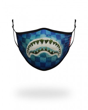 Multicolor Men's Sprayground Shark Island Face Masks | EHQX09618