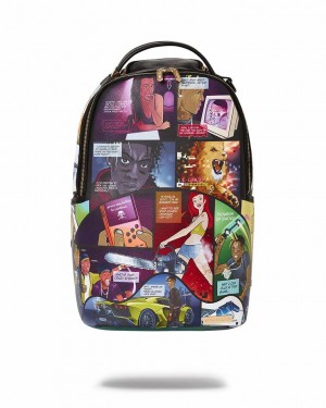 Multicolor Men's Sprayground Soulja Boy Backpacks | OFMW27981