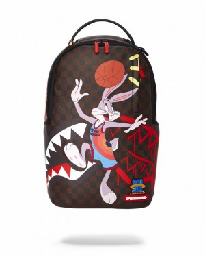 Multicolor Men's Sprayground Space Jam Space Dunk Backpacks | OFVL52694