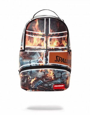 Multicolor Men's Sprayground Spalding X Backpacks | GADC71043