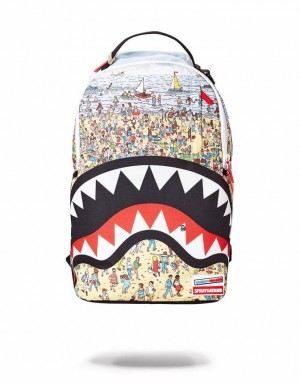 Multicolor Men's Sprayground Spalding X Backpacks | BJRF12089