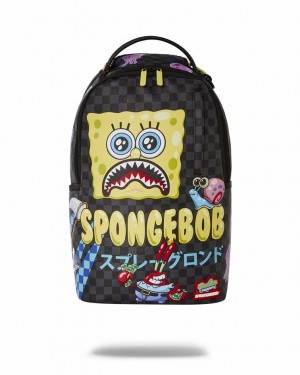 Multicolor Men's Sprayground Spongebob Anime Backpacks | XVOW58641