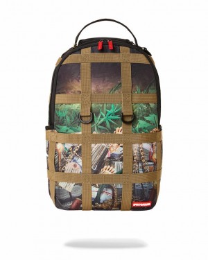 Multicolor Men's Sprayground Treasure Hunt Backpacks | FPRZ82709