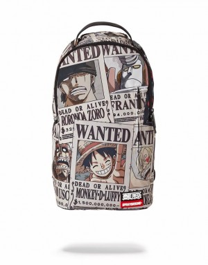 Multicolor Men's Sprayground Wanted Backpacks | XJBO83176