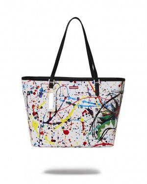 Multicolor Women's Sprayground After Dark Spark Tote Bags | DZNV58270