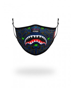 Multicolor Women's Sprayground Arcade Shark Face Masks | ZNTH05437