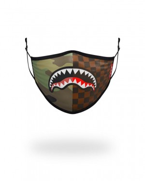 Multicolor Women's Sprayground Checks & Camo Face Masks | ZOGI17540