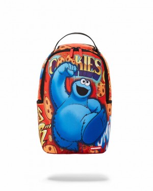 Multicolor Women's Sprayground Cookie Monster Mini Backpacks | QUOR74160