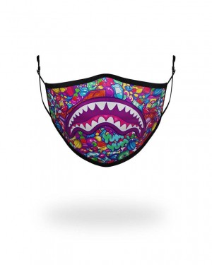 Multicolor Women's Sprayground Form Fitting Mask Face Masks | XMSO46052