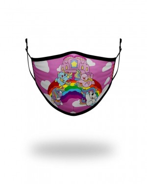 Multicolor Women's Sprayground Form Fitting Mask Face Masks | LBUS51870