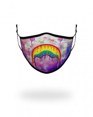 Multicolor Women's Sprayground Form Fitting Mask Face Masks | FWLT02364