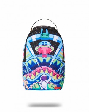 Multicolor Women's Sprayground Land Of Astromane Mini Backpacks | BSXI80694