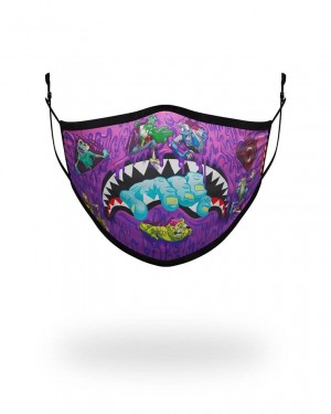 Multicolor Women's Sprayground Zombie Shark Face Masks | CUEM39826