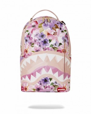 Pink Men's Sprayground Botanic Villa Chilla Backpacks | VNIW73650