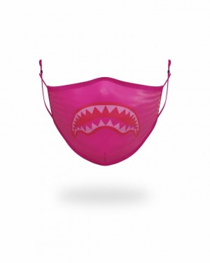 Pink Men's Sprayground Shark Face Masks | BNMG10869