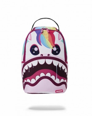 Pink Women's Sprayground Unicorn Shark Mini Backpacks | BWQV98467