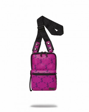 Pink Women's Sprayground $napdragon Slings Bag | PZAE79304