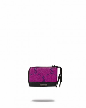 Pink Women's Sprayground $napdragon Wallets | KGWQ04932