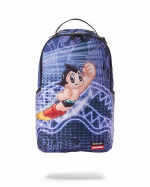 Purple Men's Sprayground Astro Backpacks | IBPF93518