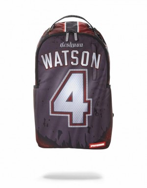 Purple Men's Sprayground Nfl Deshaun Watson Backpacks | MTJS09754